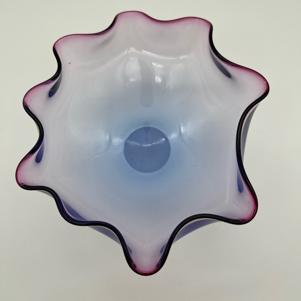 Signed Gonzalez Blown Glass Vase